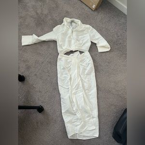 2 piece white linen Zara set new with tags!